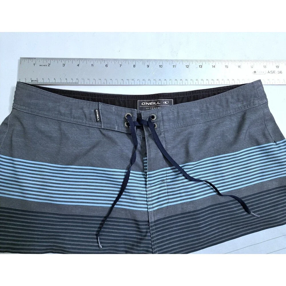 Oneill Boardshorts Hyperfreak Swim Trunks Hybrid Shorts Men’s 34 Cargo Gray
